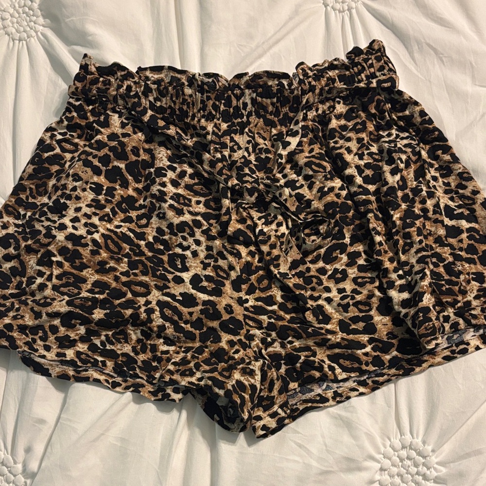 To Be Spoiled High Waist Leopard Print Shorts
